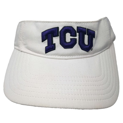 Under Armour TCU Horned Frogs NCAA Visor White OSFM Embroidered Strapback Hat