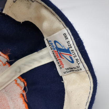 Logo Athletic Chicago Bears Snapback Blue Hat OS Splash NFL Pro Line Vintage