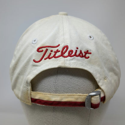 Titleist Baseball Cap Beige One Size USA Logo Embroidered Slideback Cotton Hat