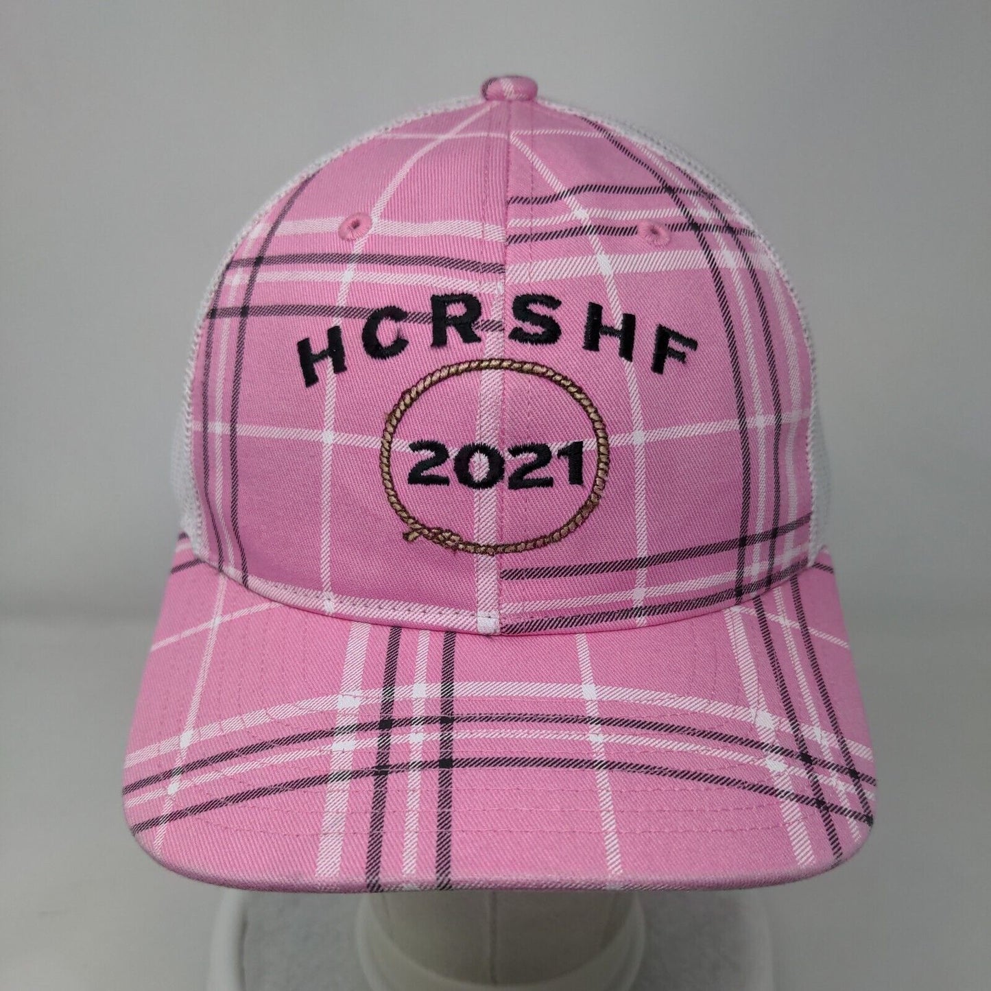 HCRSHF 2021 Snapback Trucker Hat Pink Small Adjustable Mesh Back Richardson