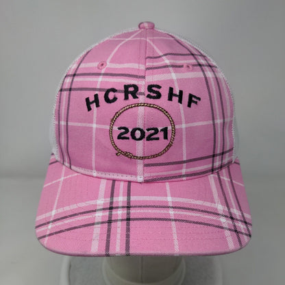 HCRSHF 2021 Snapback Trucker Hat Pink Small Adjustable Mesh Back Richardson