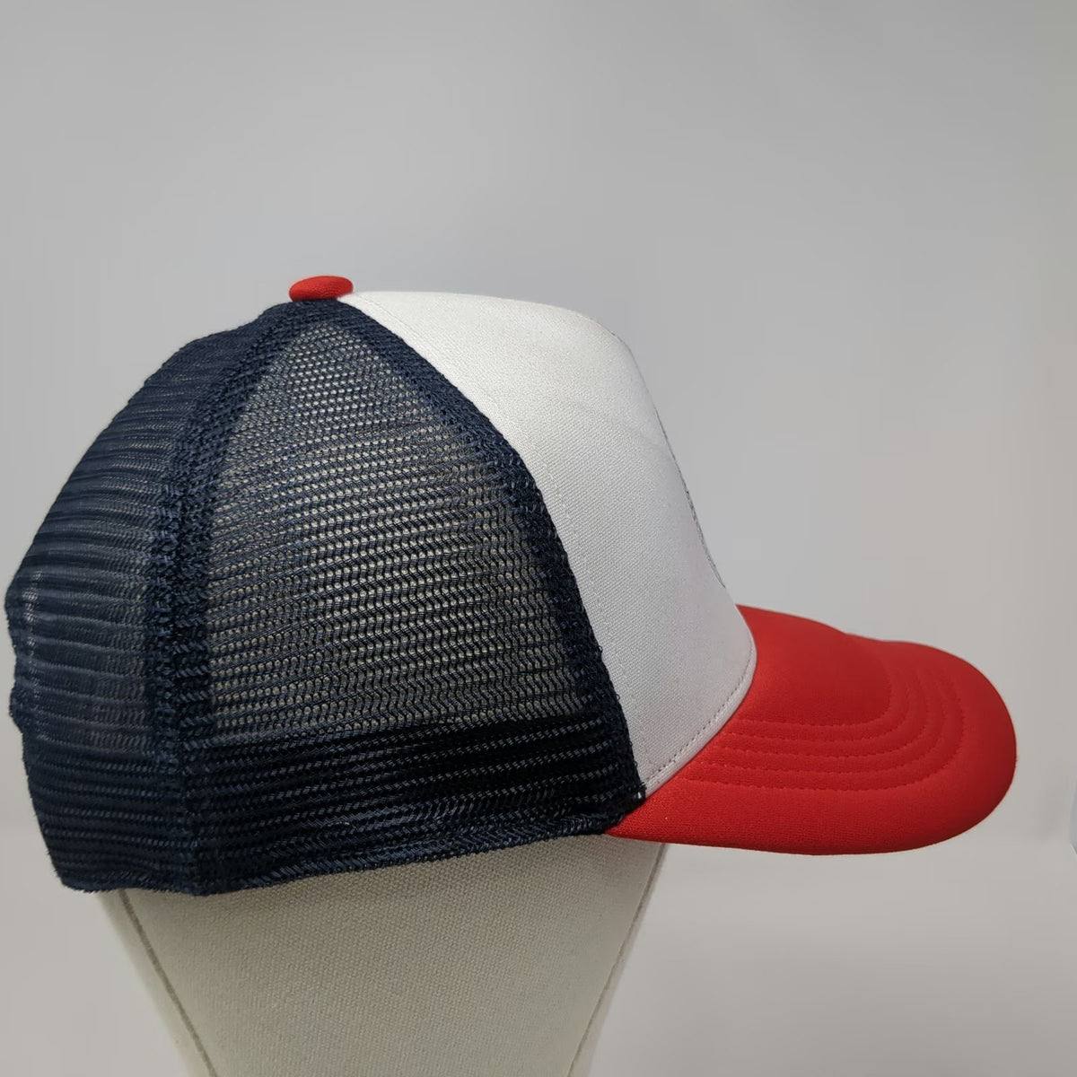 Salomon Trucker Hat White Red Blue One Size Mesh Snapback Mountain Graphic Print