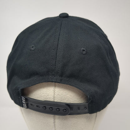 CLSC Snapback Hat Black One Size Adjustable Embroidered Logo 6 Panel