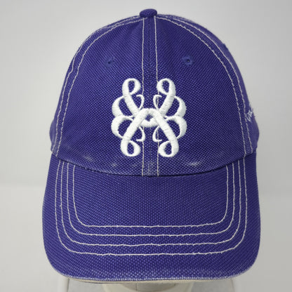 Monogram Slideback Baseball Cap Purple One Size Adjustable Embroidered Cobra