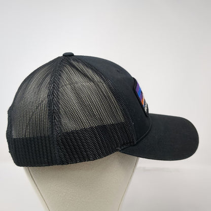 Richardson Trucker Hat Black L Big Sky Academy Mountain Patch Snapback Mesh