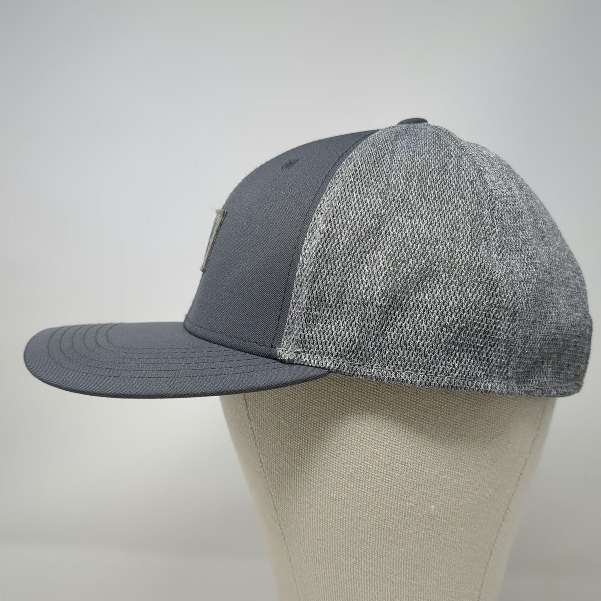 Bridgestone Golf Snapback Gray One Size Mesh Back Structured Logo Patch Hat