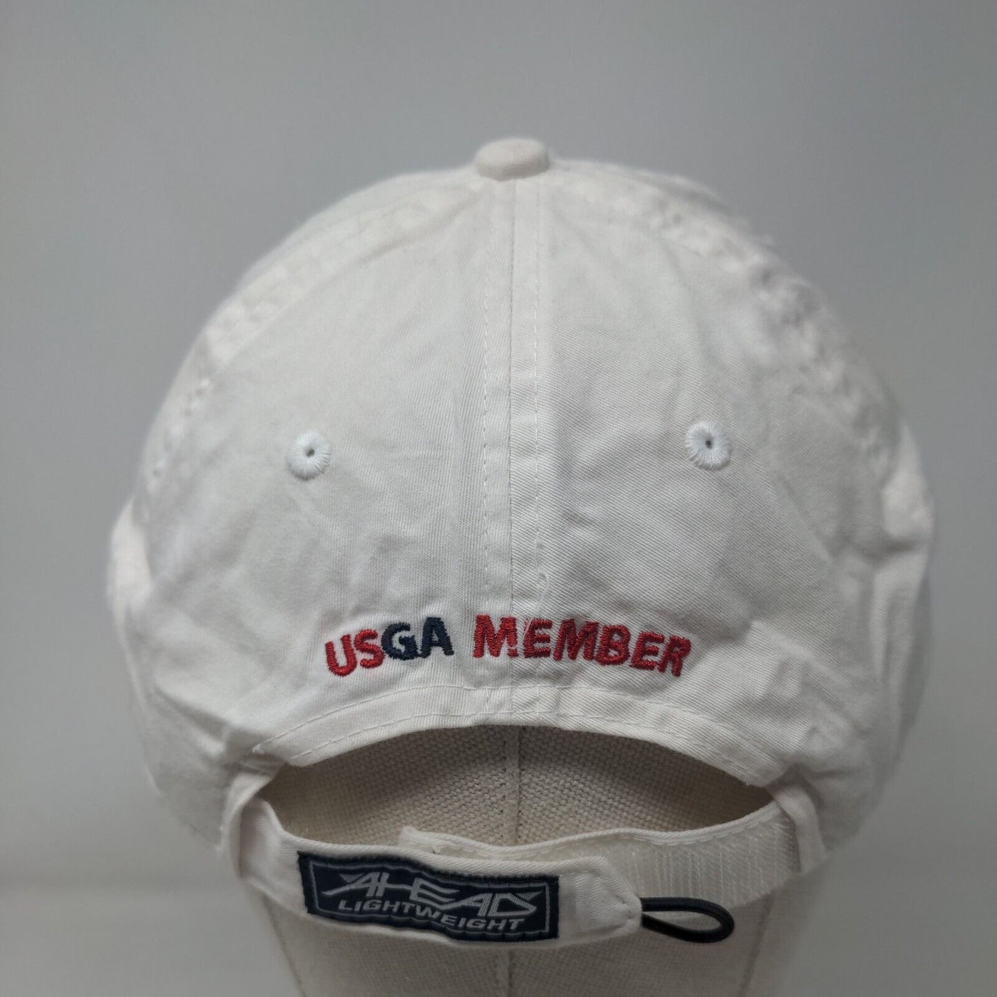 122nd US Open The Country Club Strapback Hat White One Size USGA Member