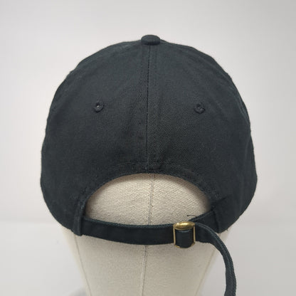 York Spell Out Slideback Hat Black One Size Adjustable Embroidered