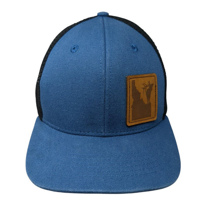 Idaho Snapback Trucker Hat Blue OS Adjustable Mesh Back Arcadian Outfitters