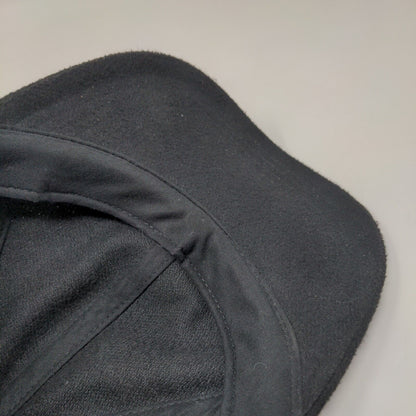 H&M Strapback Hat Solid Black XS/S Adjustable 6 Panel Blank Outdoor
