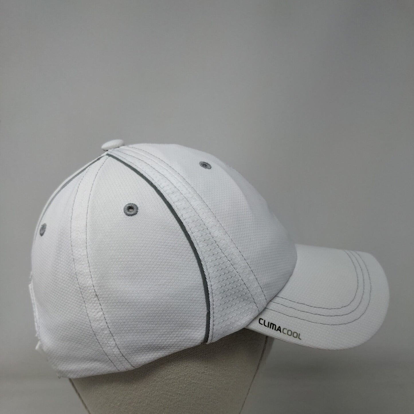 Adidas Climacool Strapback Hat White One Size Adjustable Embroidered 6 Panel