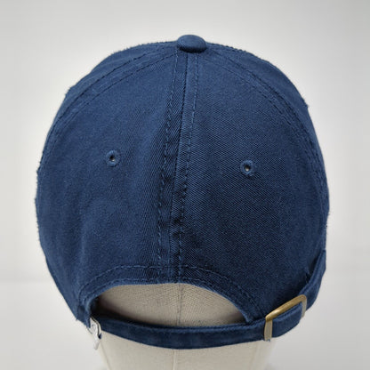Life Is Good Slideback Hat Blue One Size Adjustable Embroidered Solid