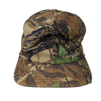 Vintage Cabela's Trapper Hat Camo Brown Green Madein USA Ear Flaps