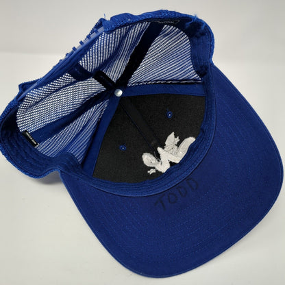 N Boise Snapback Mesh Back Trucker Hat Blue One Size Solid Richardson