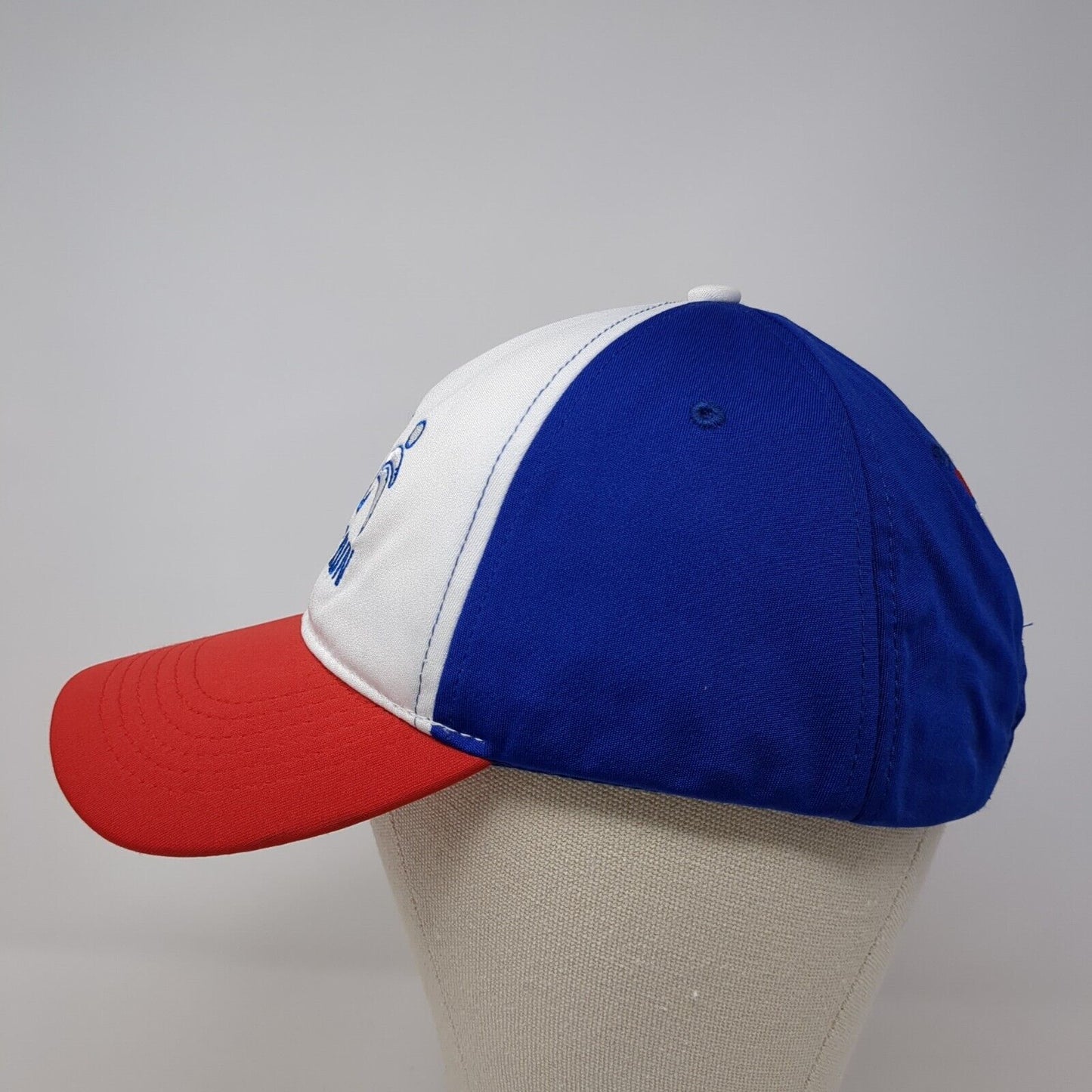 Swim Bike Run Strapback Hat Multicolor One Size Adjustable Embroidered