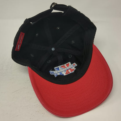 Reebok Super Bowl XL Detroit 2006 Black Red Baseball Cap Hat One Size Embroidery