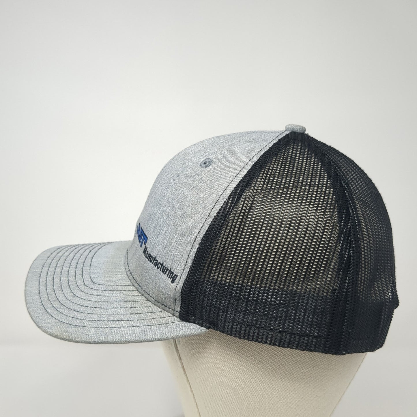 JST Manufacturing Snapback Trucker Hat Gray One Size Mesh Back 6 Panel