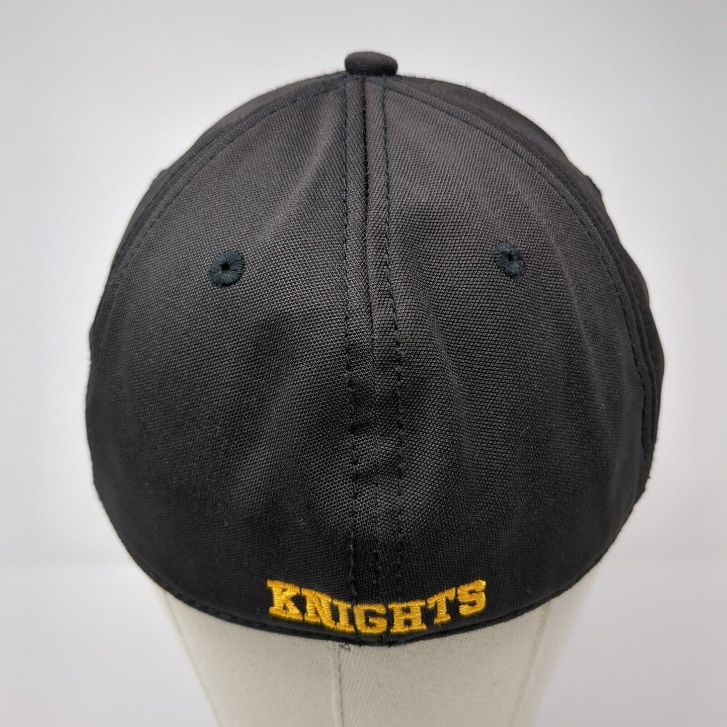BK Knights Fitted Hat Black Medium Embroidered Solid 6 Panel The Game
