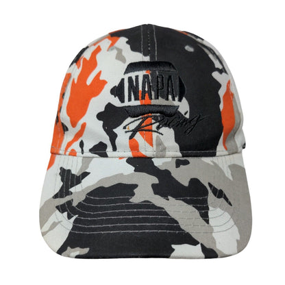 NAPA Racing Strapback Hat Camouflage OSFM Adjustable Embroidered 6 Panel