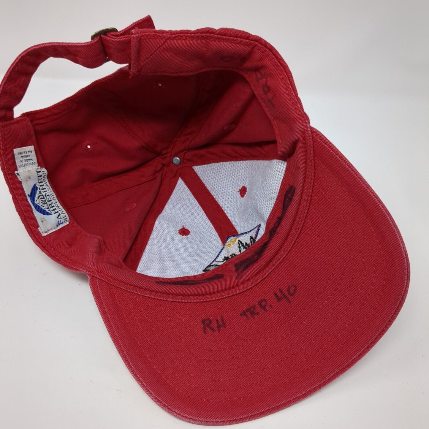 Boy Scouts of America 40 Slideback Hat Red One Size Adjustable Fahrenheit