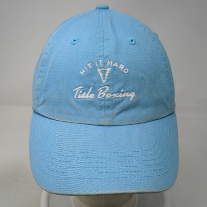 Top of the World Baseball Cap Blue One Size Title Boxing Hit It Hard Cotton Hat