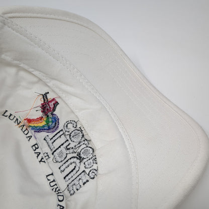 True Colors Cadet Army Cap White One Size Adjustable Embroidered Lunada Bay