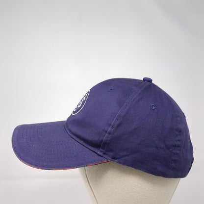 Port Authority Strapback Hat Blue OS Adjustable Embroidered Patriotic Cotton
