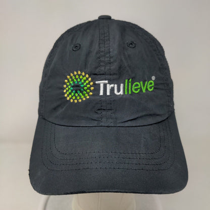 Trulieve Strapback Hat Black One Size Embroidered Breathable Port Authority