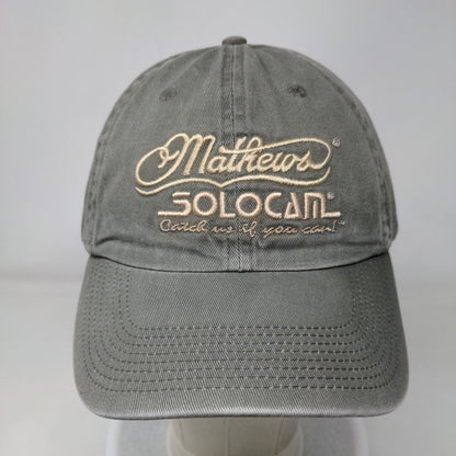 Matthews Solocam Catch Us If You Can Strapback Hat Brownish-Gray OS 6 Panel