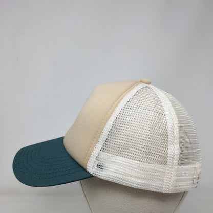 Clover Snapback Mesh Back Trucker Hat Multi One Size Colorblock