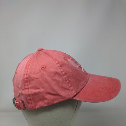 Tennis Slideback Hat Pink OSFA Adjustable Vented Holes Vitronic Four Seasons