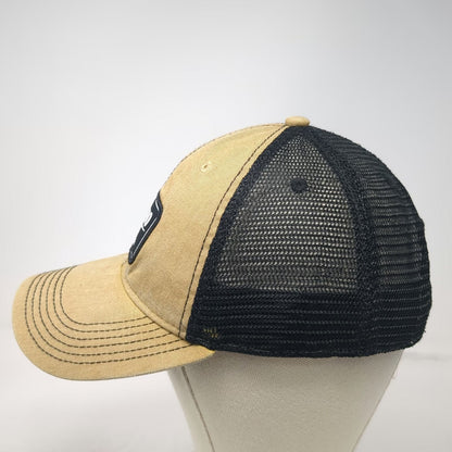 Legacy Trucker Hat Brown One Size Rhino Metals Patch Mesh Back Green Underbrim