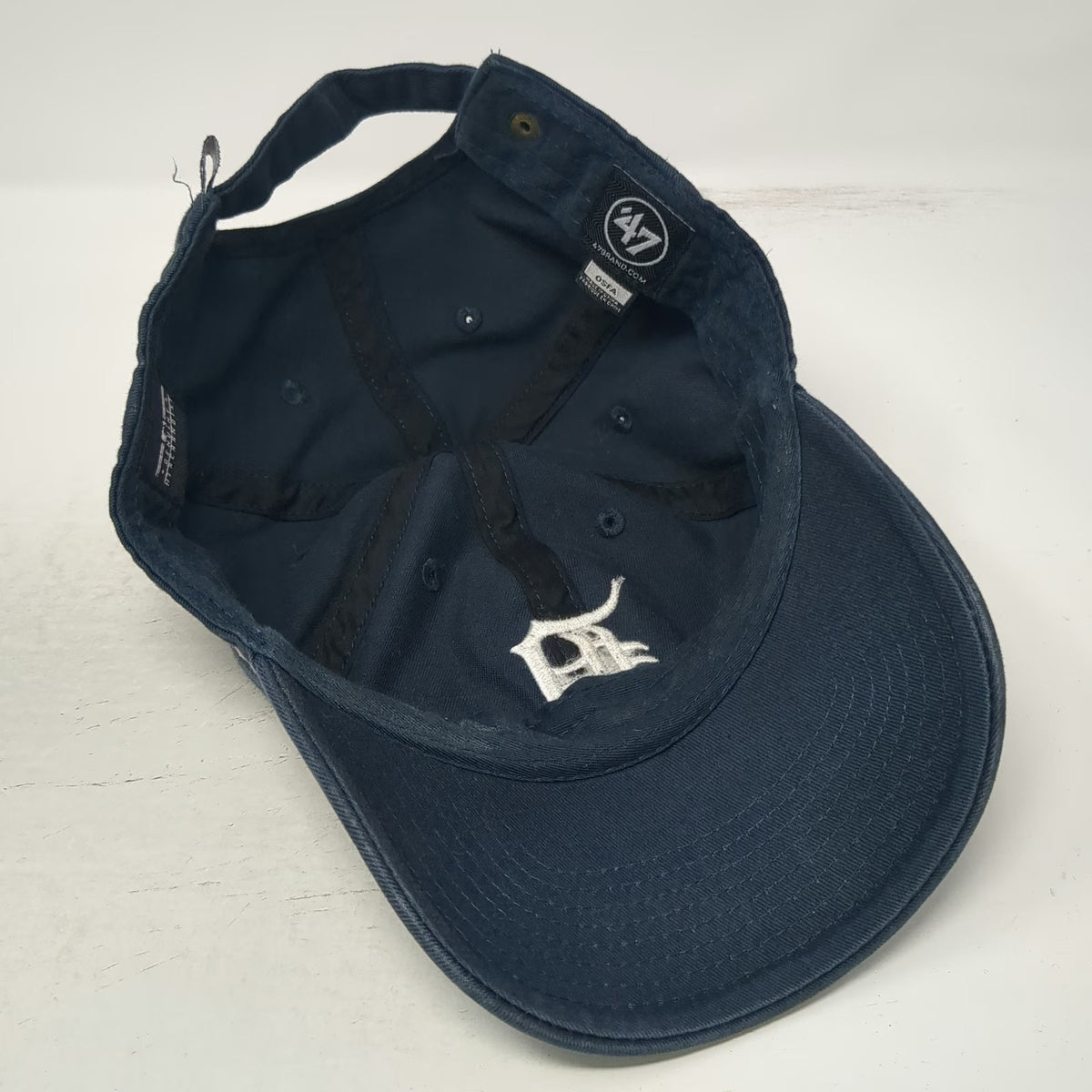 Detroit Tigers MLB 47 Brand Baseball Cap Blue OSFM Embroidered Logo Slideback