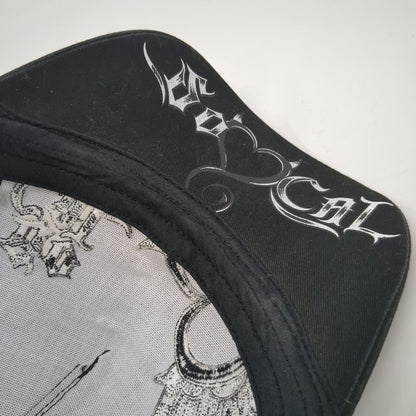 So Cal No Fear Trucker Hat Black Winged Heart Embroidered Gothic Vintage