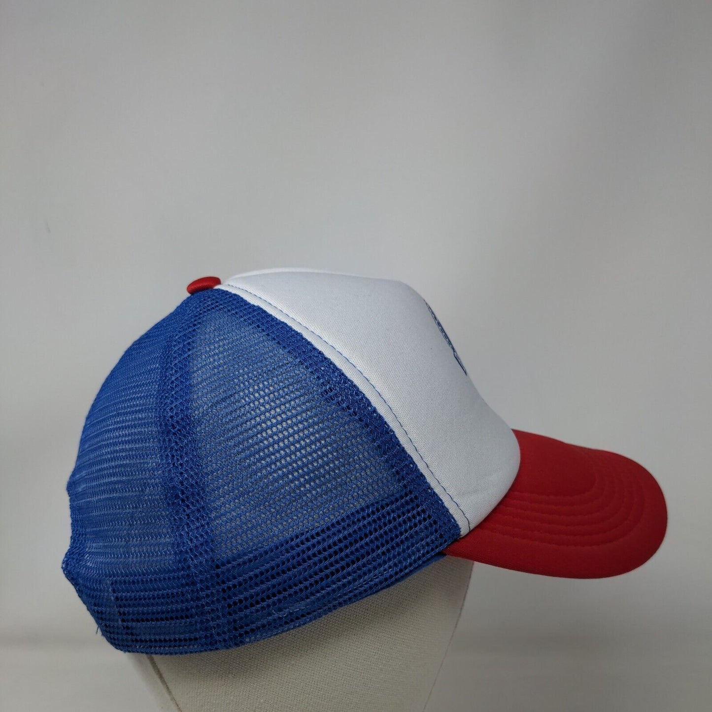 Pabst Blue Ribbon Snapback Mesh Back Trucker Hat Multi One Size Colorblock