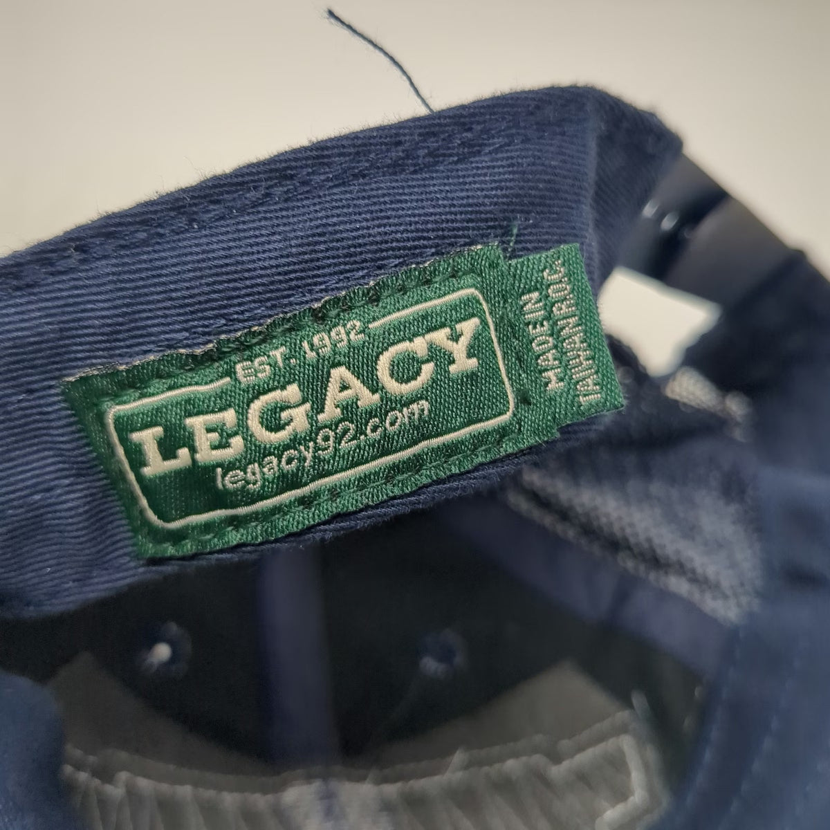 Legacy Trucker Hat Blue One Size Denver Colorado EST 1858 Patch Mesh Snapback