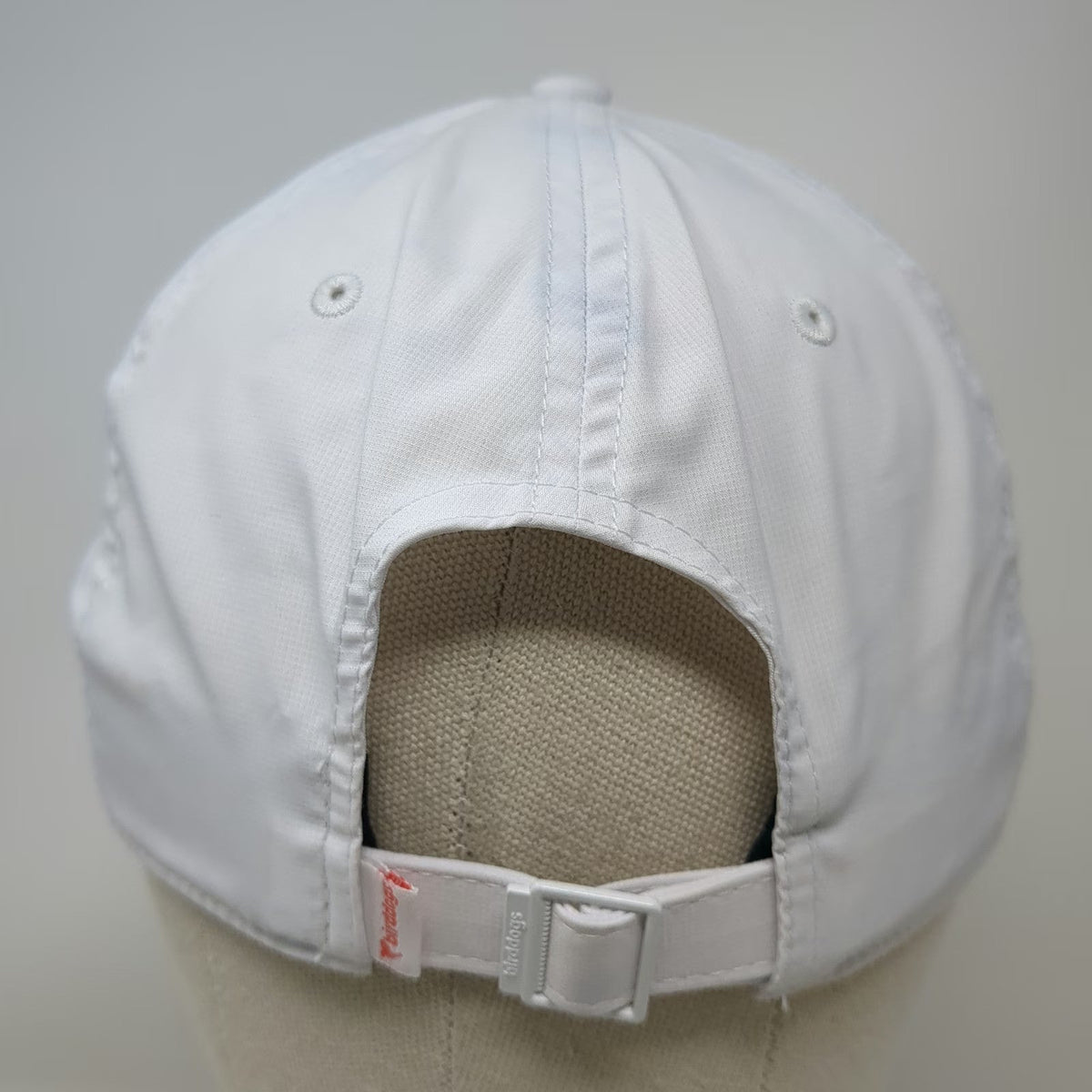 Birddogs Baseball Cap White One Size Performance Adjustable Slideback Hat