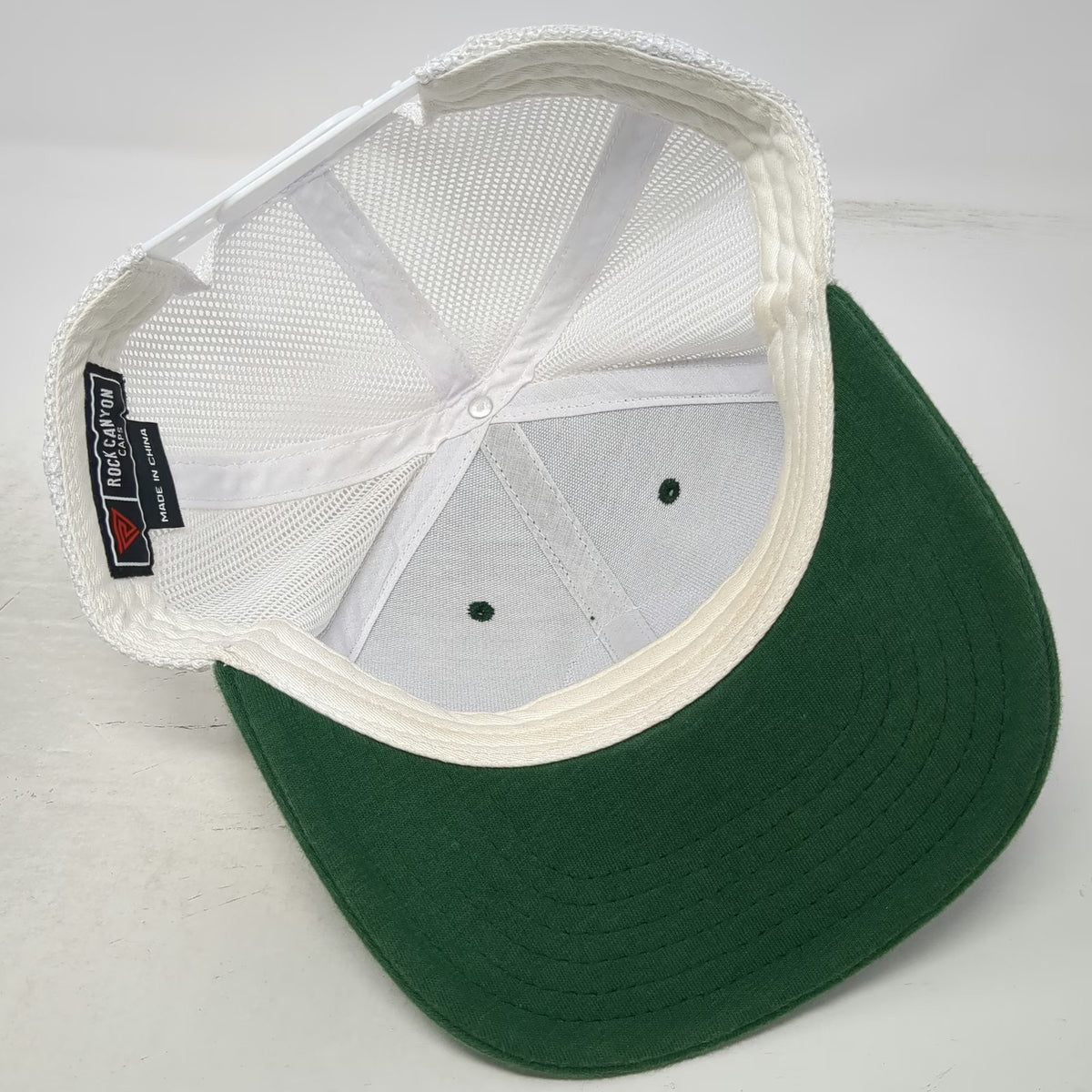 Rock Canyon Trucker Hat Green One Size Yellowstone National Park Mesh Snapback