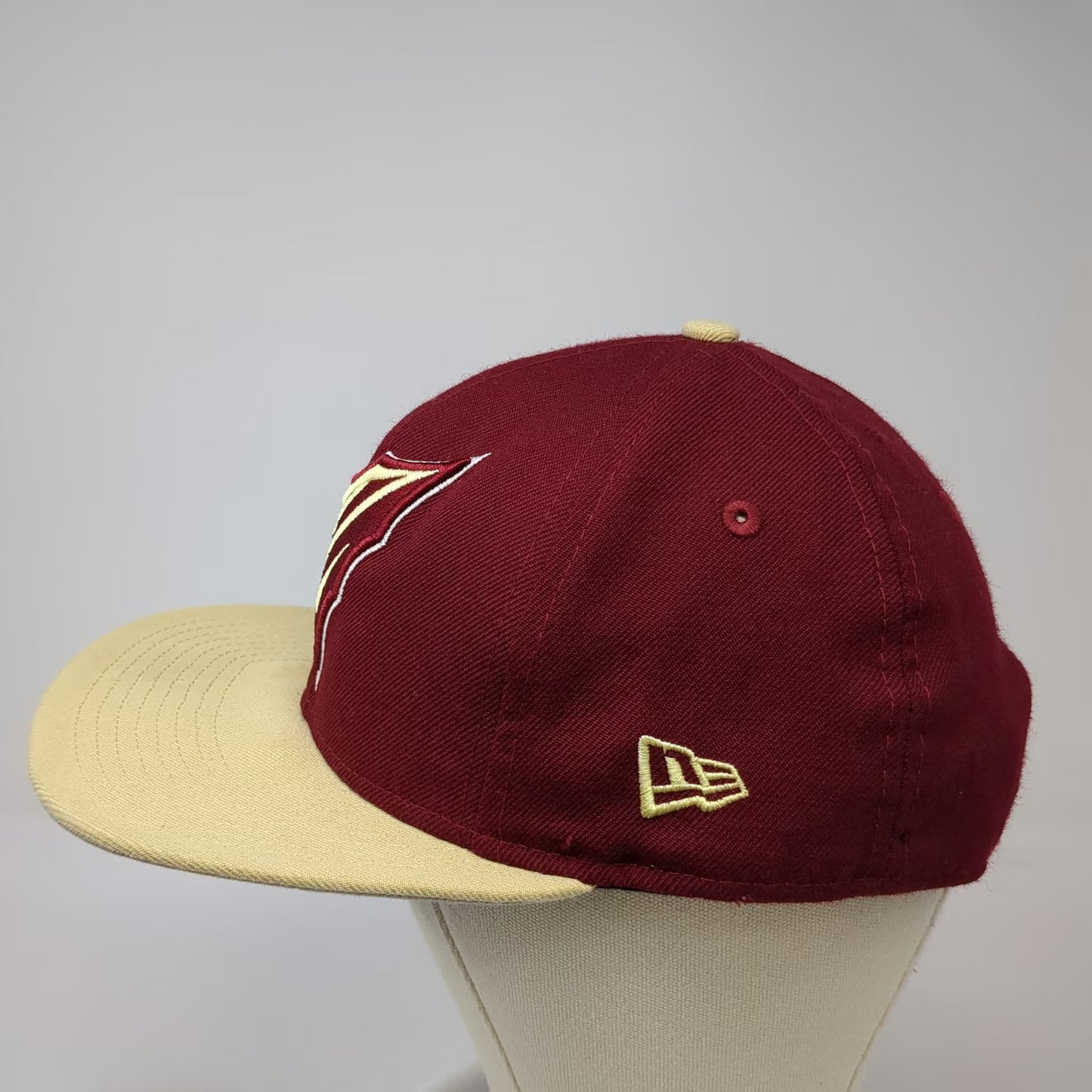 New Era Florida State Seminoles NCAA Red Snapback Hat One Size 9FIFTY Flat Brim