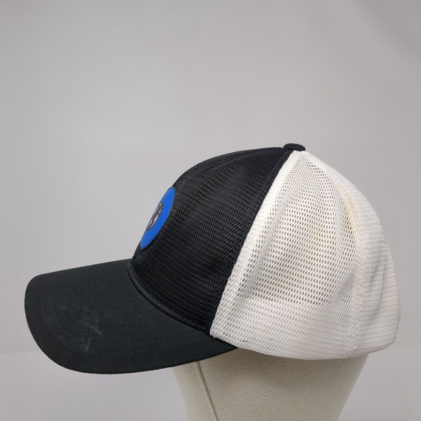 The Classics Yupoong Snapback Trucker Hat Black One Size Patch Mesh Back