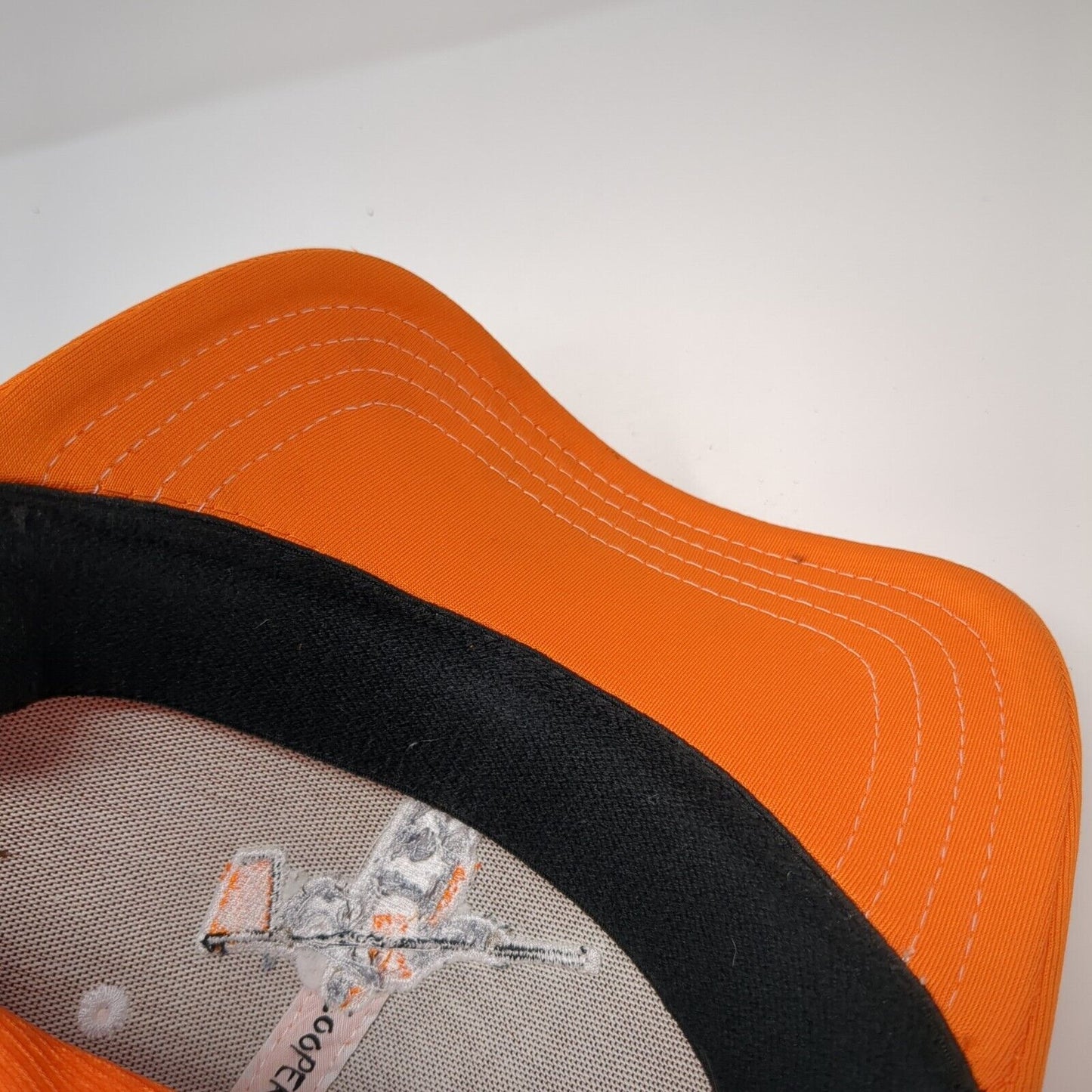 Looper Tomord Golf Fitted Hat Orange S/M Embroidered 6 Panel Polyester