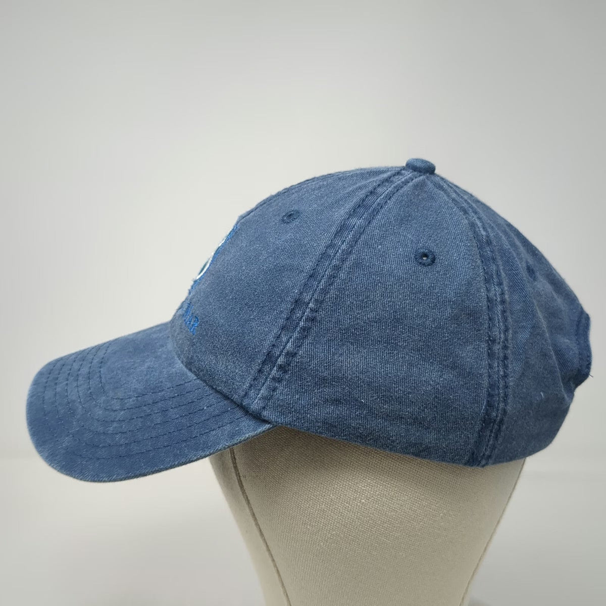 Otto Baseball Cap Blue One Size Sirena Del Mar Logo Strapback Cotton Hat
