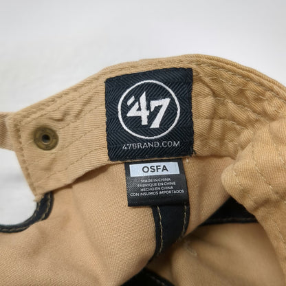 '47 Philadelphia 76ers NBA Beige One Size Cap Slideback Strap Patch Logo Hat