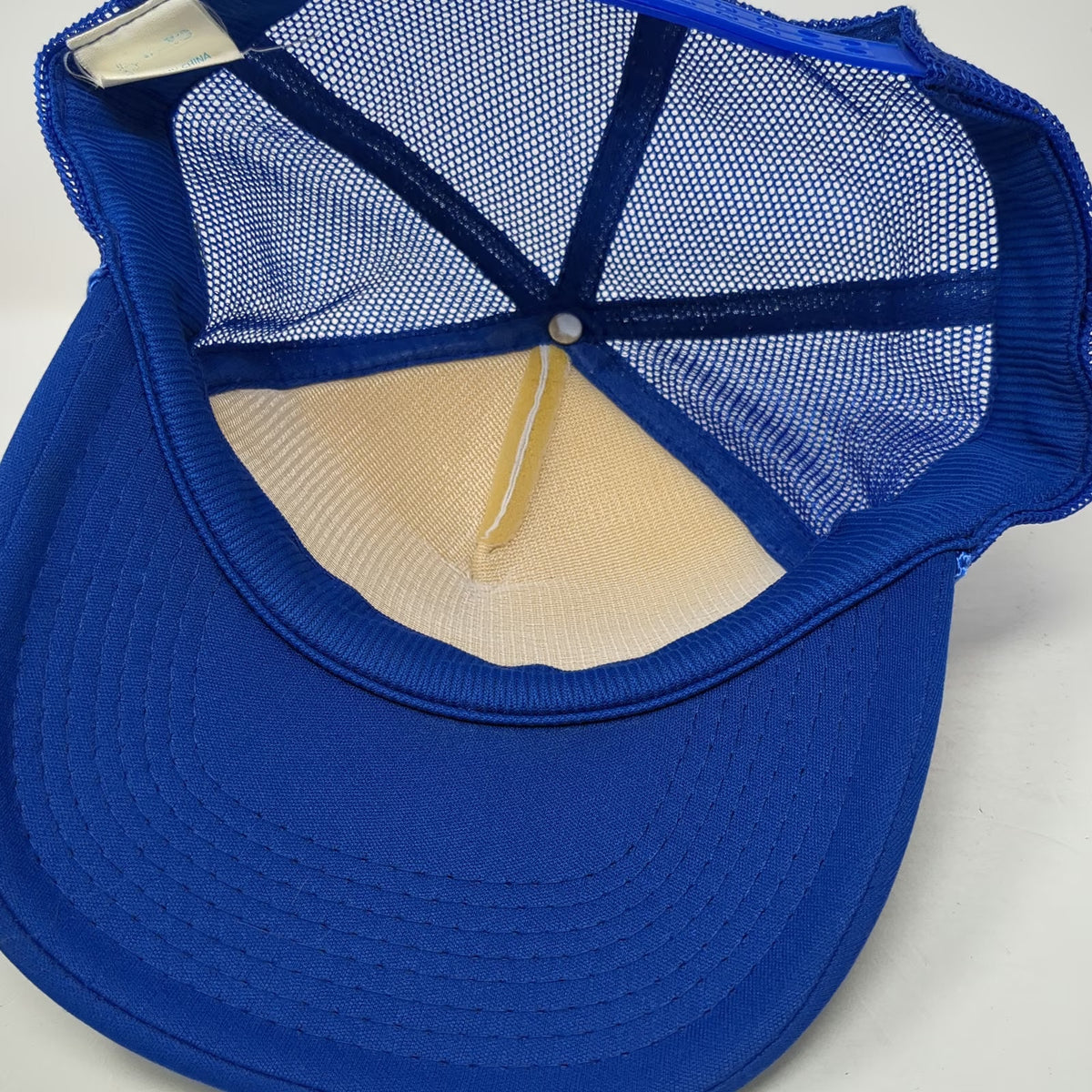 Otto Blue Trucker Hat One Size Hume California Coordinates Mesh Snapback Rope