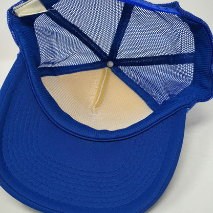 Otto Blue Trucker Hat One Size Hume California Coordinates Mesh Snapback Rope
