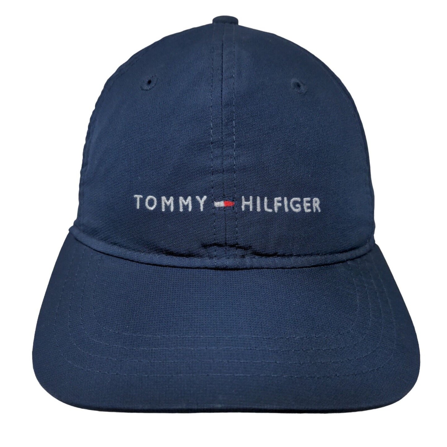 Tommy Hilfiger Strapback Hat Blue One Size Adjustable Embroidered 6 Panel