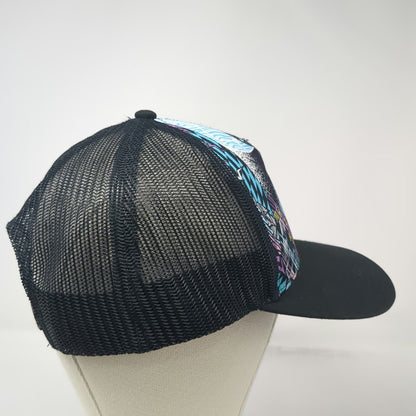Neff Trucker Hat Black One Size Mickey Mouse Disney Graphic Mesh Snapback Brim