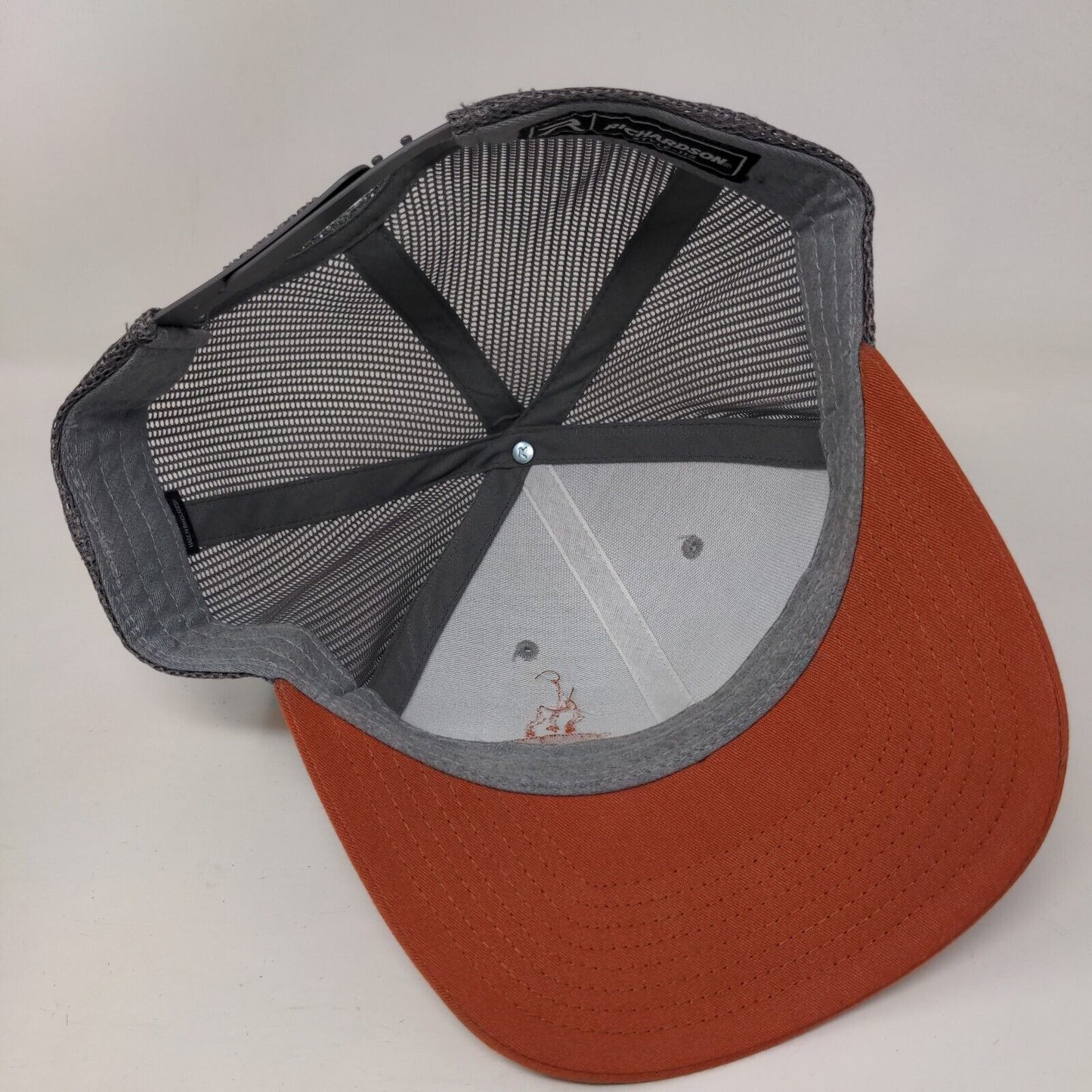 Richardson Snapback Trucker Hat Multicolor One Size Embroidered Mesh Back