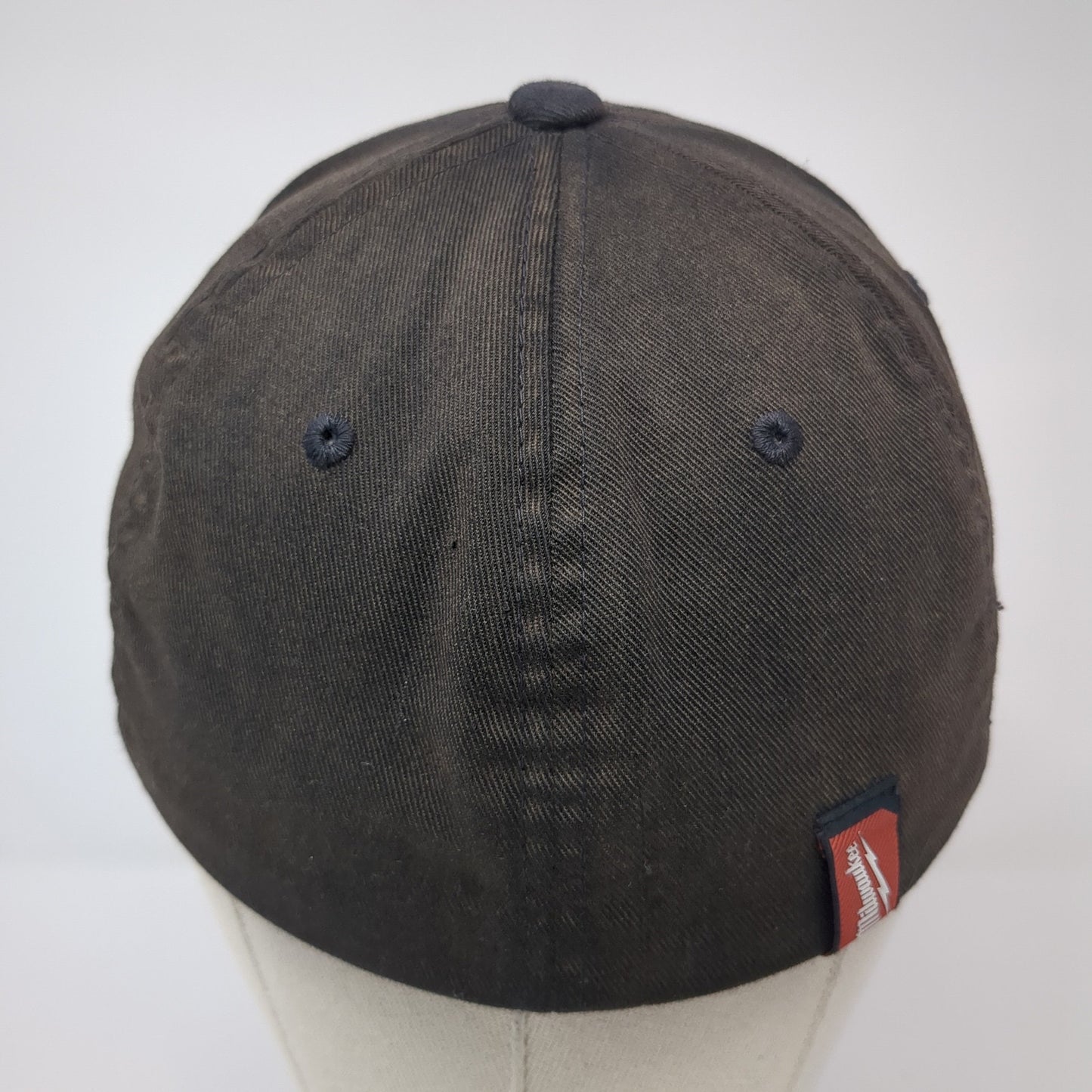 Milwaukee Fitted Hat Black Medium Flexfit Yupoong 6 Panel Outdoor