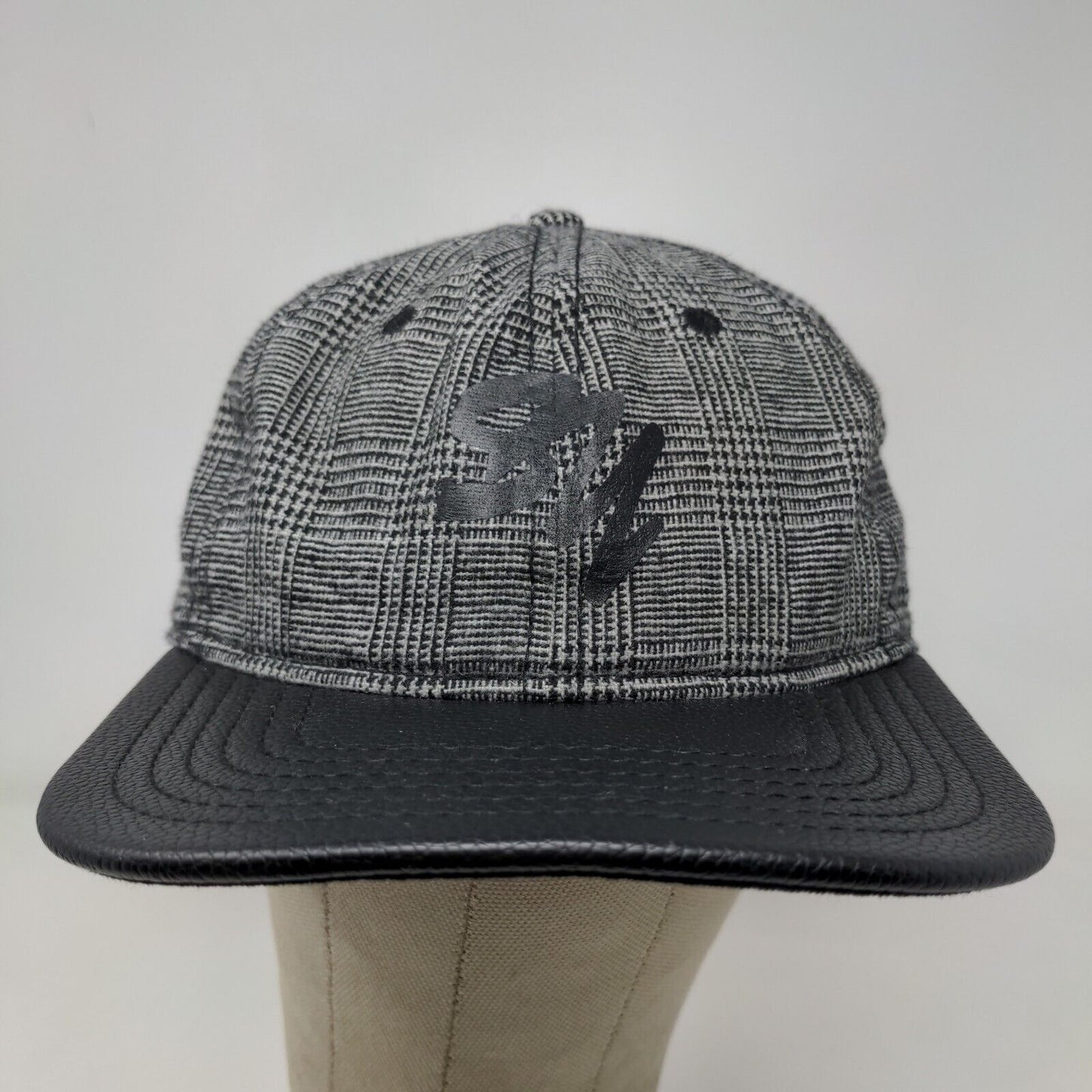 Unbranded Men's Snapback Hat Gray Black Graphic Logo SYL Adjustable